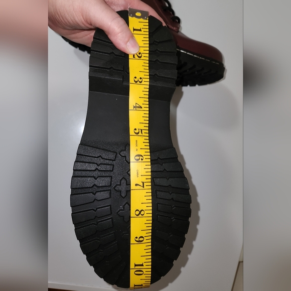 Torrid Combat Boots in Maroon Wide Width - Picture 14 of 15